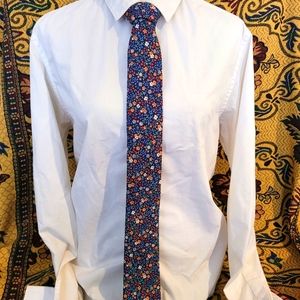 Blue Floral Tie